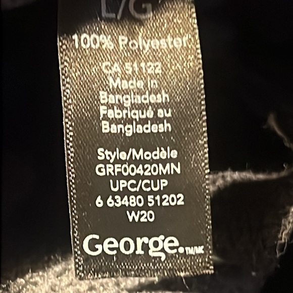 Sale George Men's Fleece Joggers L Blue Gray Camo - Picture 9 of 13